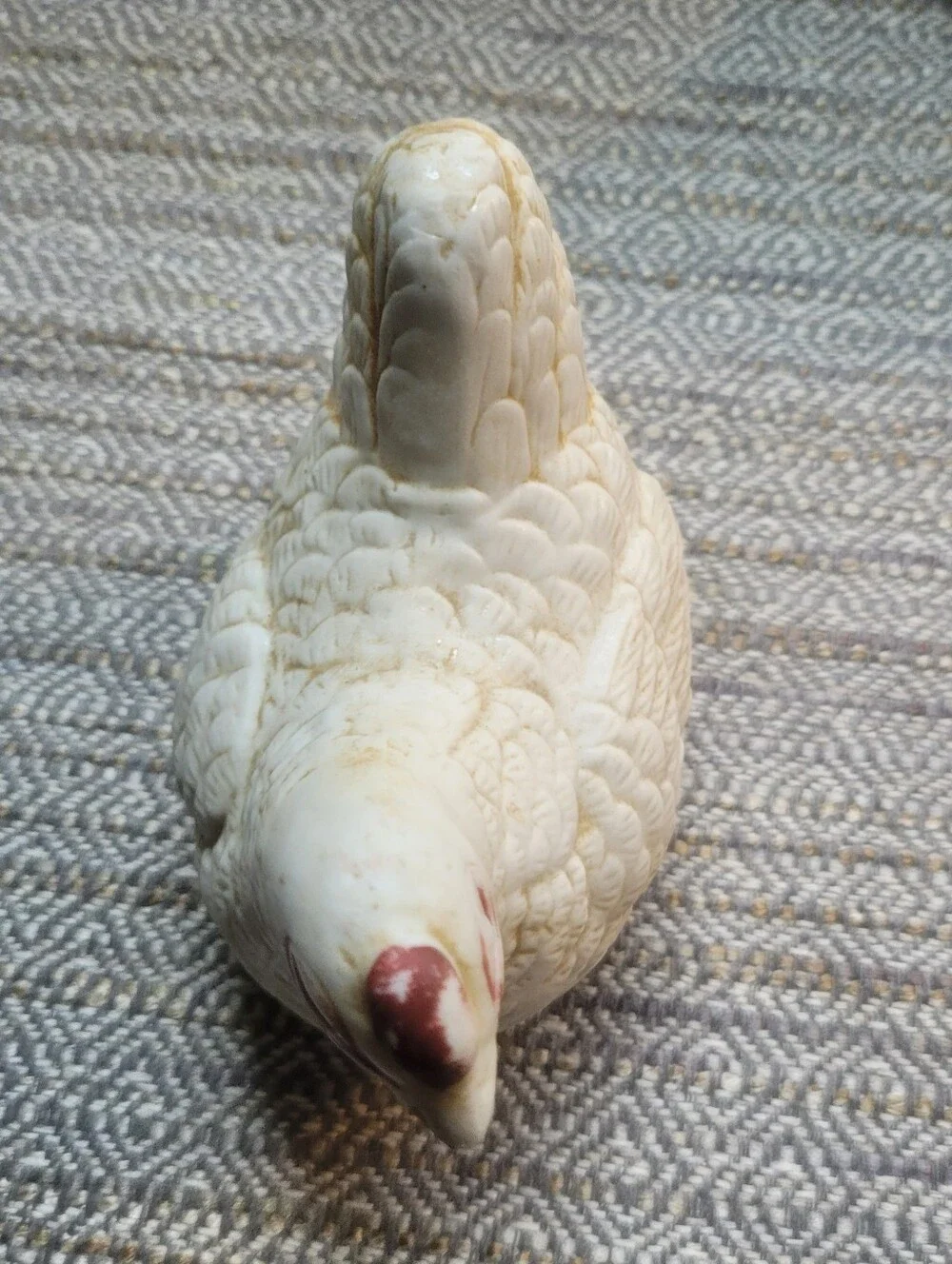 Ceramic Nesting Hen & Chicken Figurines - Set of 2 Country Farmhouse Decor VTG